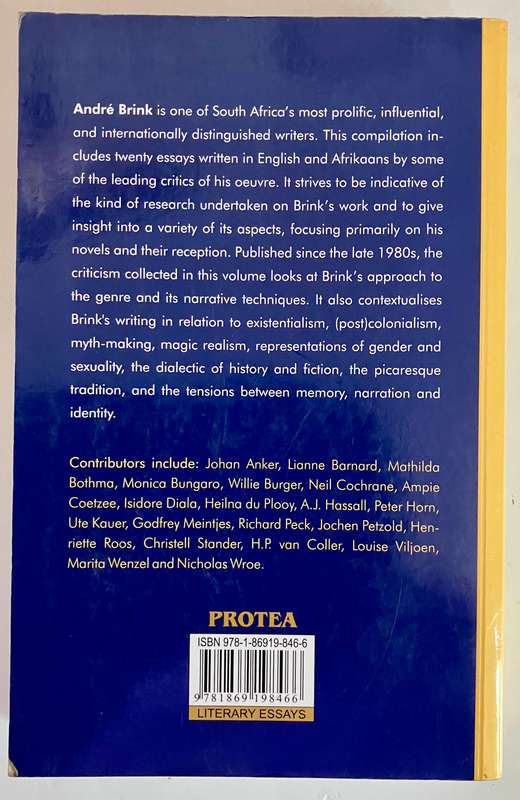 Contrary: Critical Responses to the Novels of André Brink - W Burger & KM Szczurek . SC, 1st Ed 2013