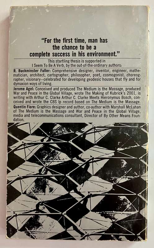 I Seem to be a Verb - R Buckminster Fuller. SC, 1st Ed. 1970