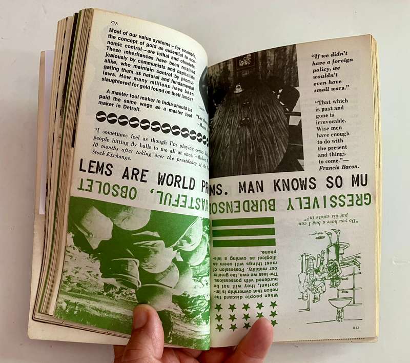 I Seem to be a Verb - R Buckminster Fuller. SC, 1st Ed. 1970
