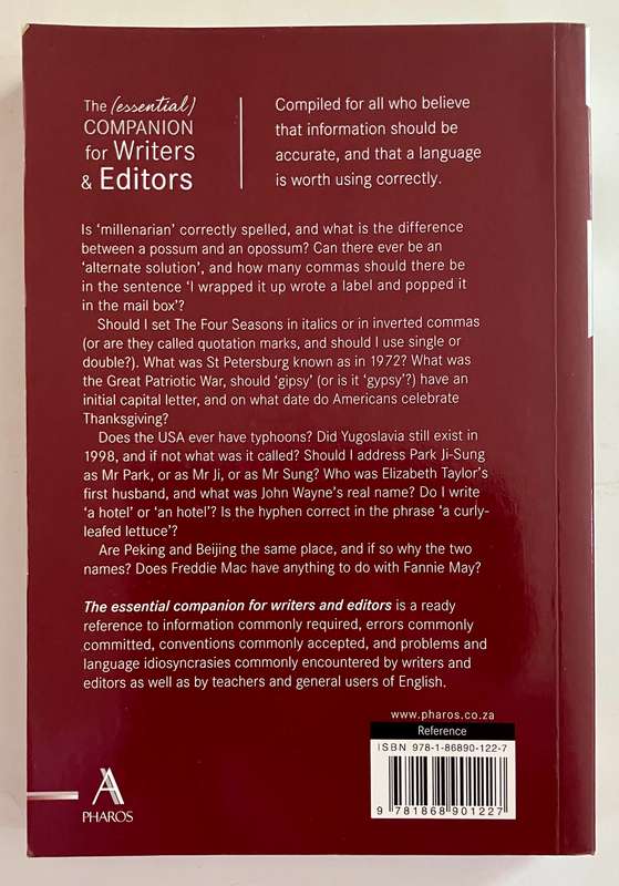 The (Essential) Companion for Writers & Editors - Owen Hendry. SC, 1st Ed. 2011