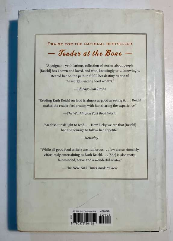 Comfort me with Apples - Ruth Reichl. Hardcover w dj. 1st Ed. 2001