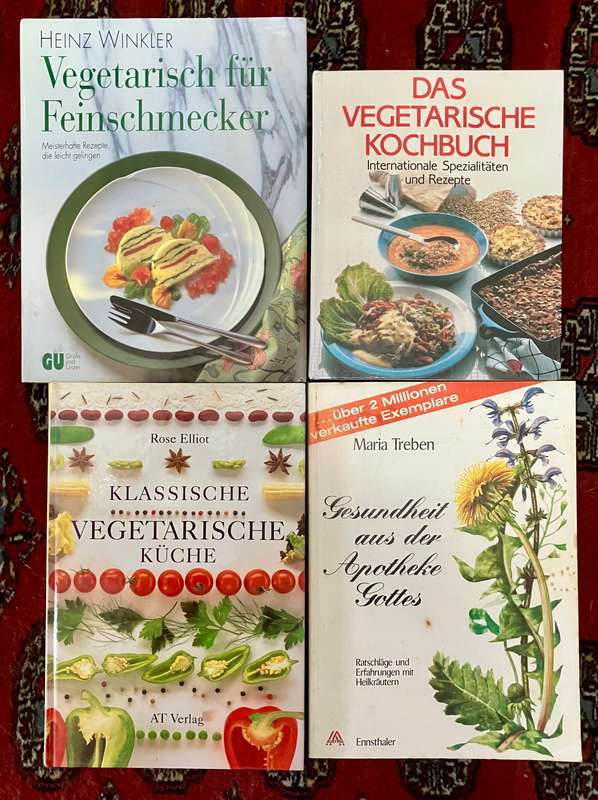 German Cookbooks 4-book bundle #2 Vegetarian recipes