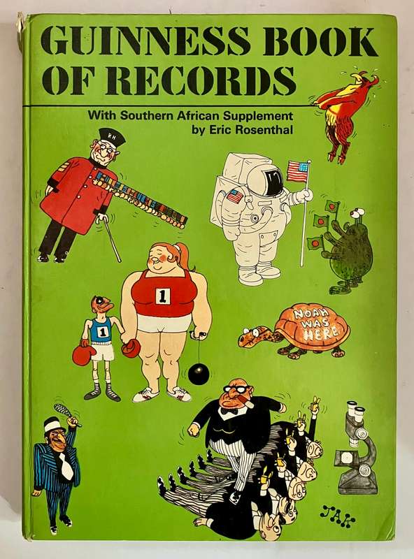 Guinness Book of Records: With SA Supplement by E Rosenthal. Hardcover no dj, 21st Ed 1974
