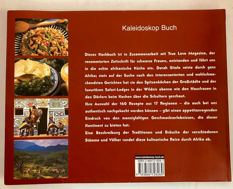 Afrika-Kochbuch - Dorah Sitole & True Love Magazine. GERMAN Softcover, Ed unknown 2004