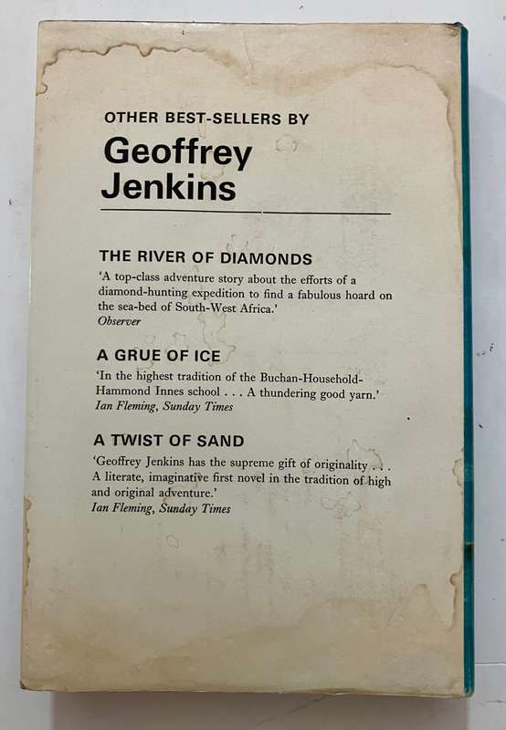 Scend of the Sea - Geoffrey Jenkins. SIGNED Hardcover w/dj. 1st Ed. 1971