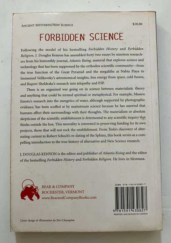 Forbidden Science - J Douglas Kenyon (Ed.). Softcover, 1st Ed. 2008