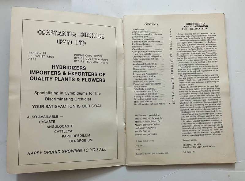 Orchid Growing for Amateurs - E A C L E Schelpe. Softcover, 1991