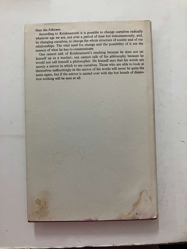 Freedom from the Known - J Krishnamurti (M Lutyens, Ed.) Hardcover w dj, 1st Ed. 1969