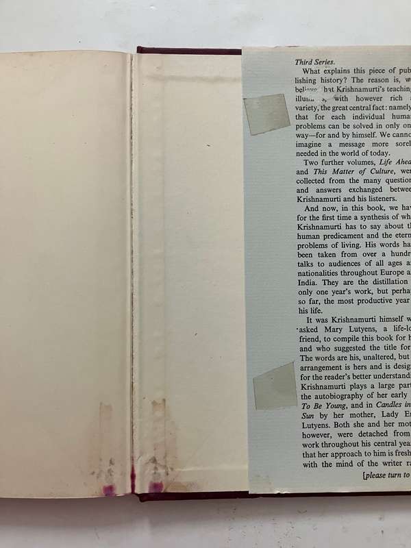 Freedom from the Known - J Krishnamurti (M Lutyens, Ed.) Hardcover w dj, 1st Ed. 1969