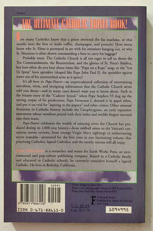 Pope-Pourri - John Dollison. Softcover, 1st Ed. 1994