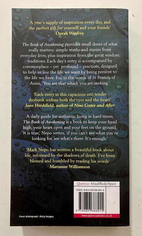 The Book of Awakening - Mark Nepo. Softcover. 1st UK Ed. 2011