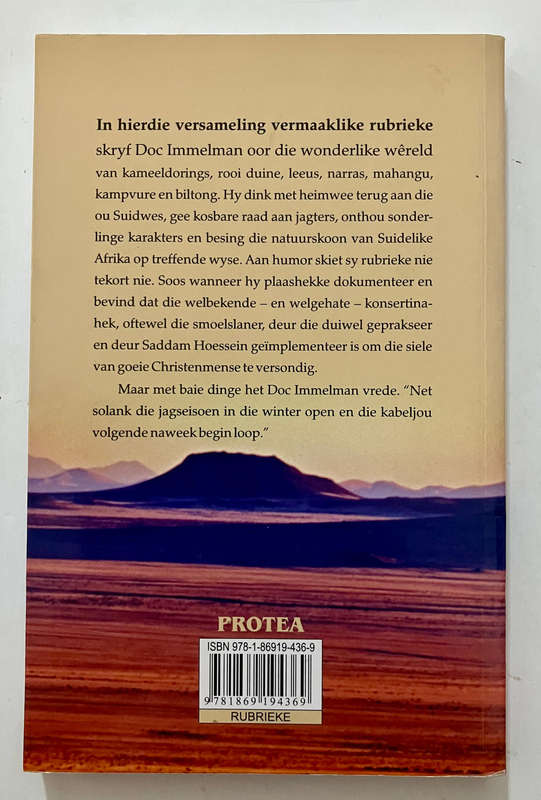 Ruacana tot Rosh Pinah - Doc Immelman. SKAARS sagteband, 1e Uitg. 1e Dr. 2011
