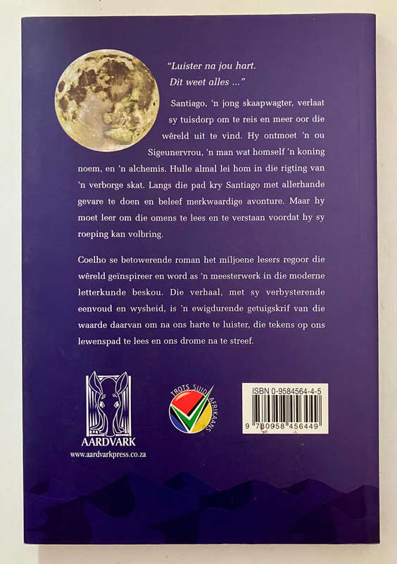 Die Alchemis - Paulo Coelho. Afrikaanse sagteband, 1e Afr Uitg. 2003