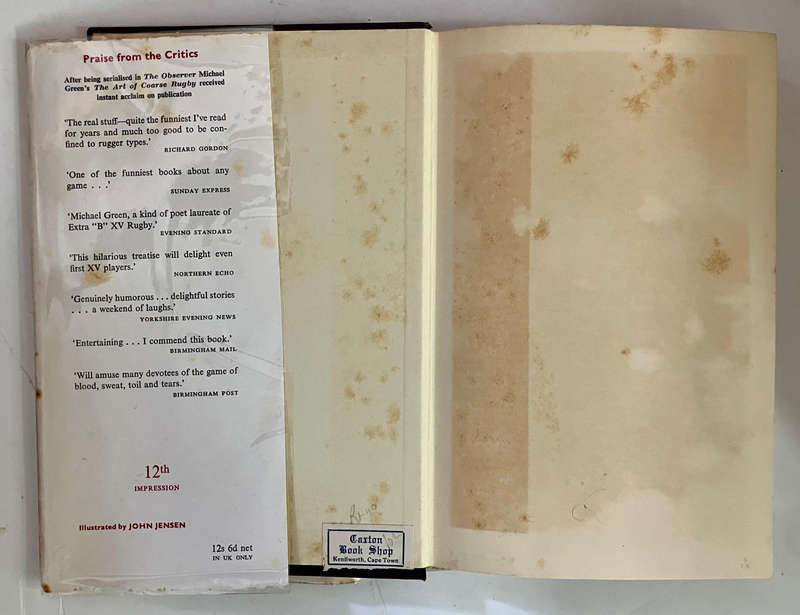 The Art of Coarse Rugby - Michael Green. Hardcover w dj. Reprint 1964