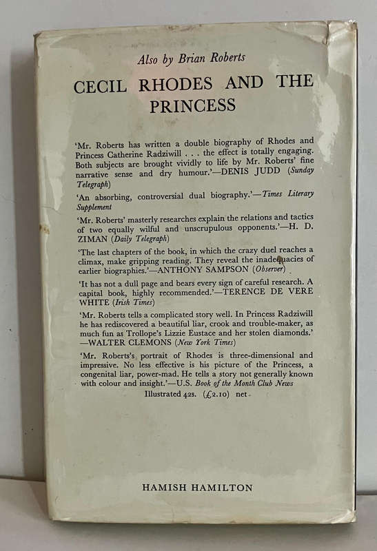 Churchills in Africa - Brian Roberts. Hardcover w dj. 1st Ed. 1970