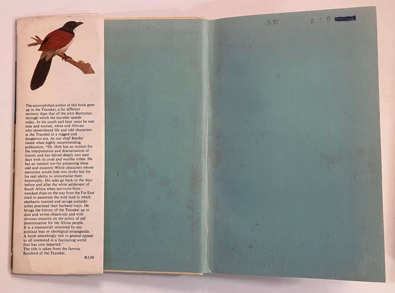 Where Rainbirds Call - Basil Holt. Hardcover w dj. 1st Ed. 1972. RARE
