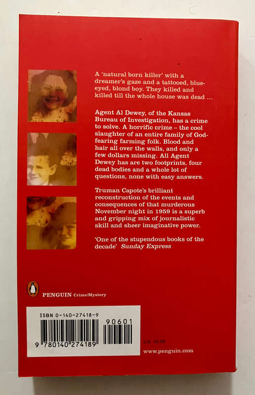 In Cold Blood - Truman Capote. Softcover, undated
