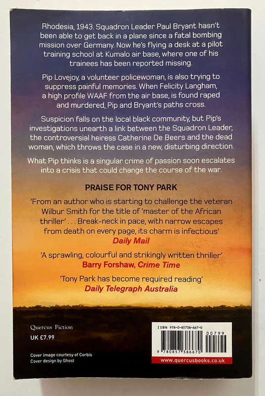 African Sky - Tony Park. SIGNED Softcover, 1st SA Ed. 2012