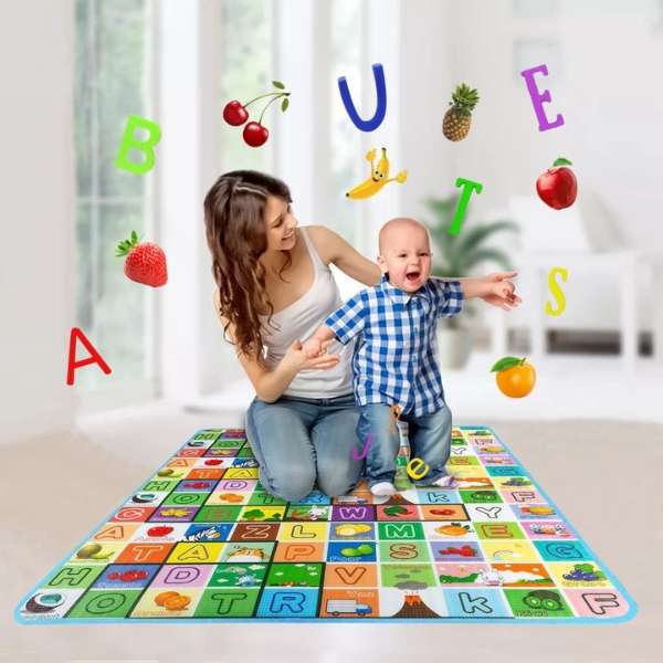 Double Sided Waterproof Baby Mat with Zip Bag - 120x180cm