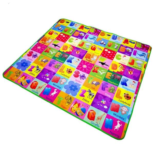 Double Sided Waterproof Baby Mat with Zip Bag - 120x180cm