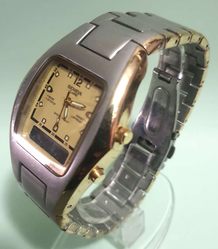 GENEVA - Authentic Branded Gents Analogue and Digital Watch - Damaged Mechanism