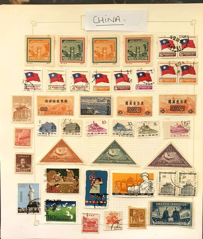 Stamps of China and Japan - various