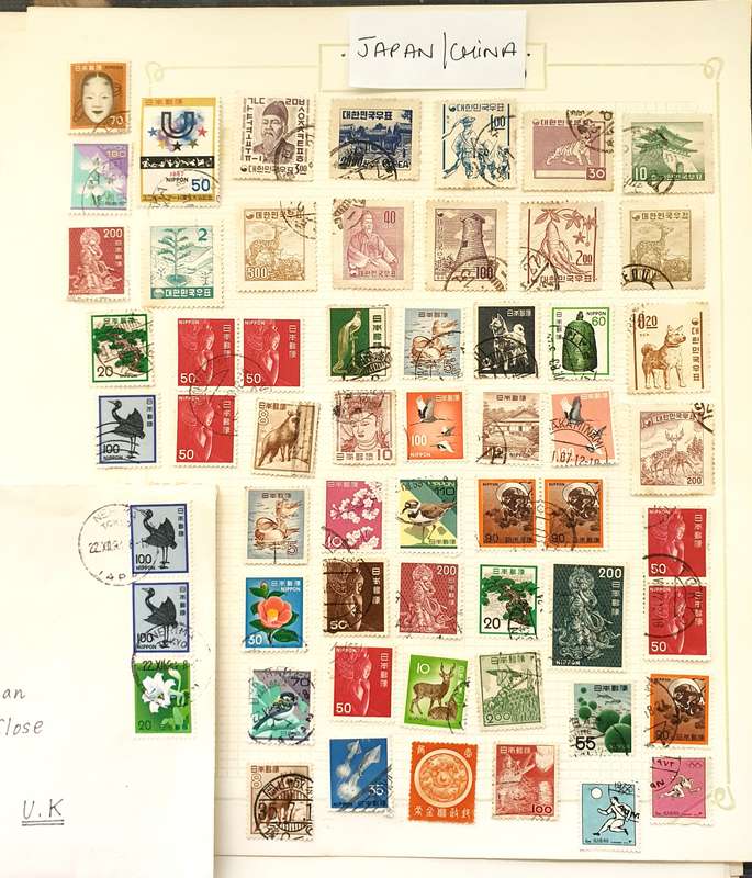 Stamps of China and Japan - various