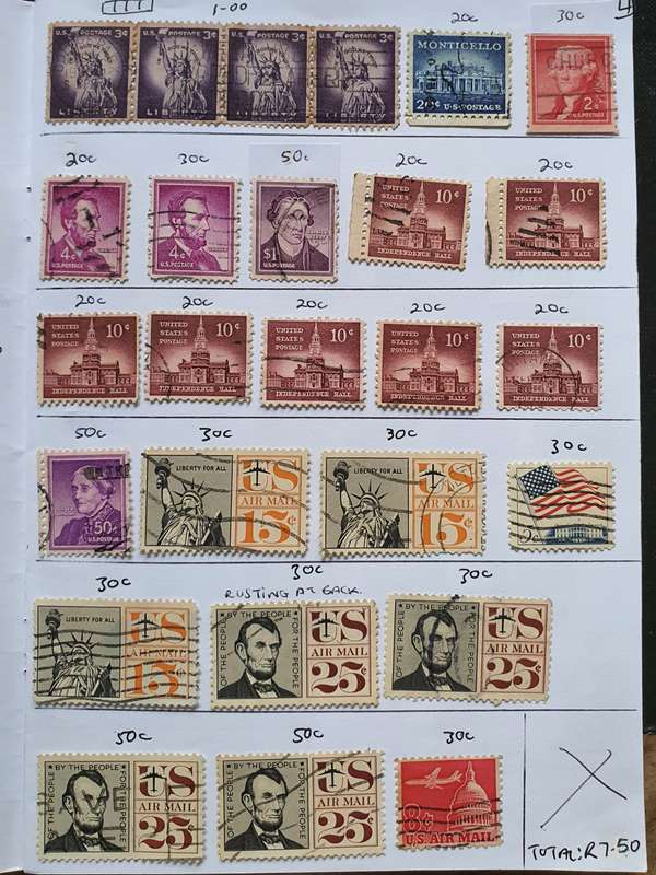 USA STAMP LOT
