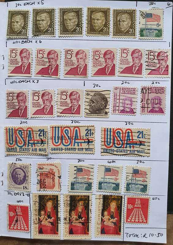USA STAMP LOT
