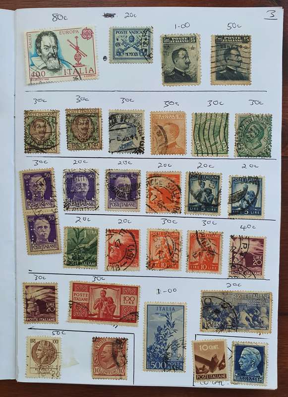 STAMPS OF ITALY - BOOKLET OF MIXED LOT