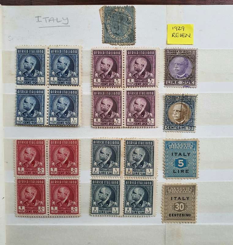 ITALY COLONIES - REVENUE STAMPS