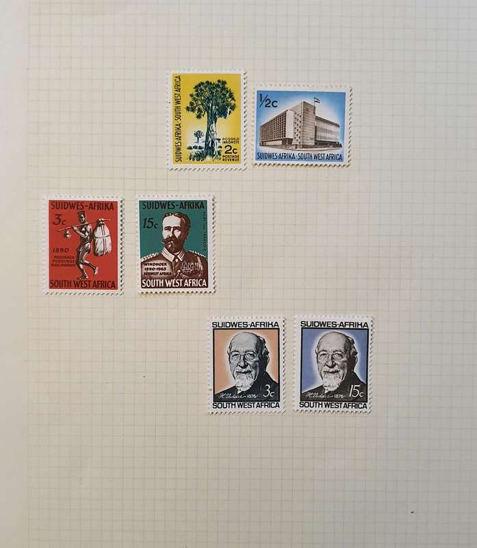 SOUTH WEST AFRICA UNUSED LOT OF STAMPS
