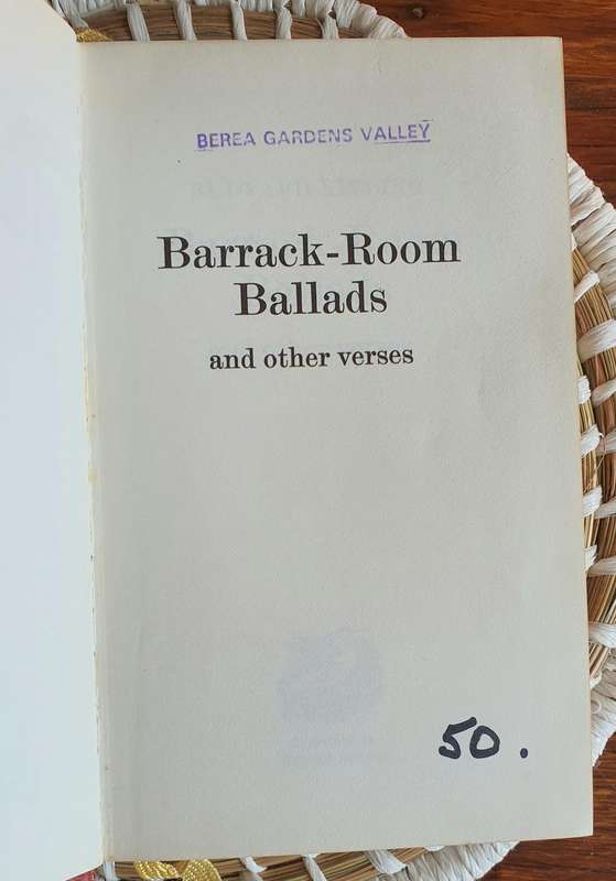 BARRACK-ROOM BALLADS - Rudyard Kipling