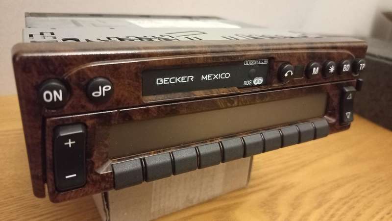 NEW old stock Becker Mexico 2330 radio cassette with wood facia
