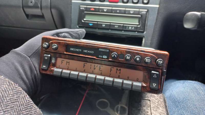 NEW old stock Becker Mexico 2330 radio cassette with wood facia