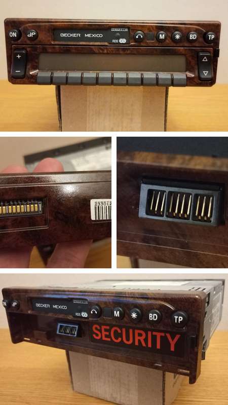 NEW old stock Becker Mexico 2330 radio cassette with wood facia