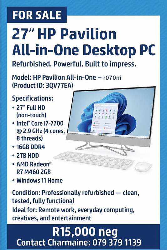 HP Pavilion All-in-One Desktop