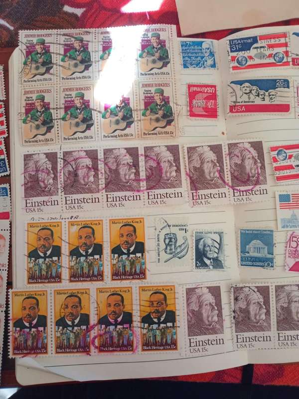 Variety of USA stamps