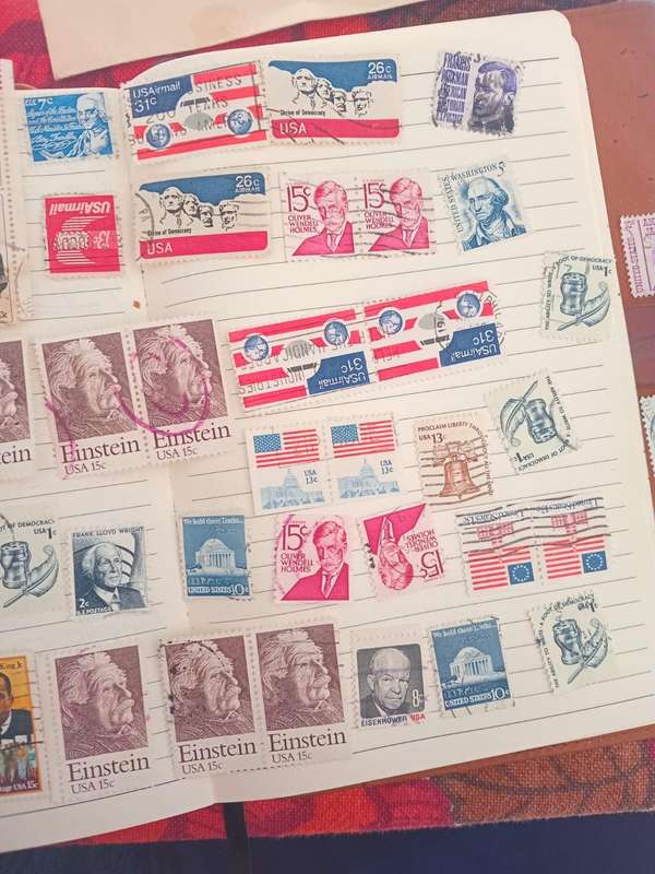Variety of USA stamps