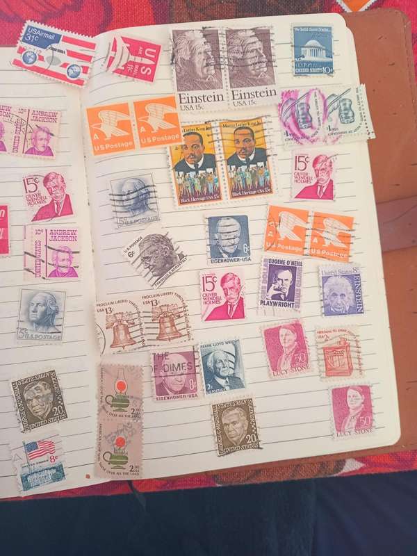 Variety of USA stamps
