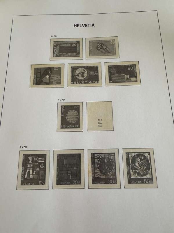 Switzerland Davo Preprinted Album