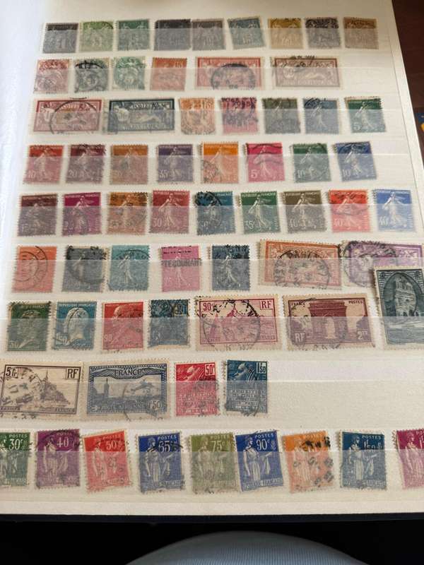 French stamp album.
