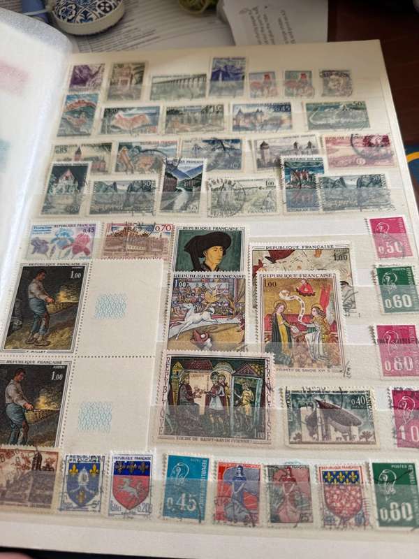 French stamp album.