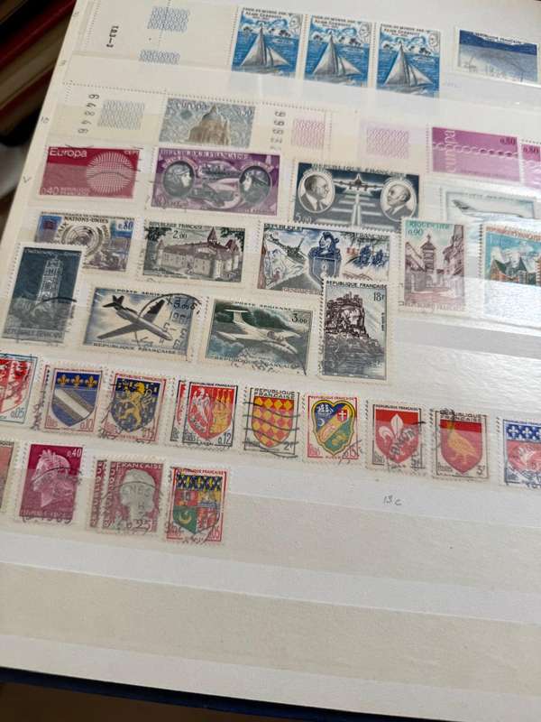 French stamp album.