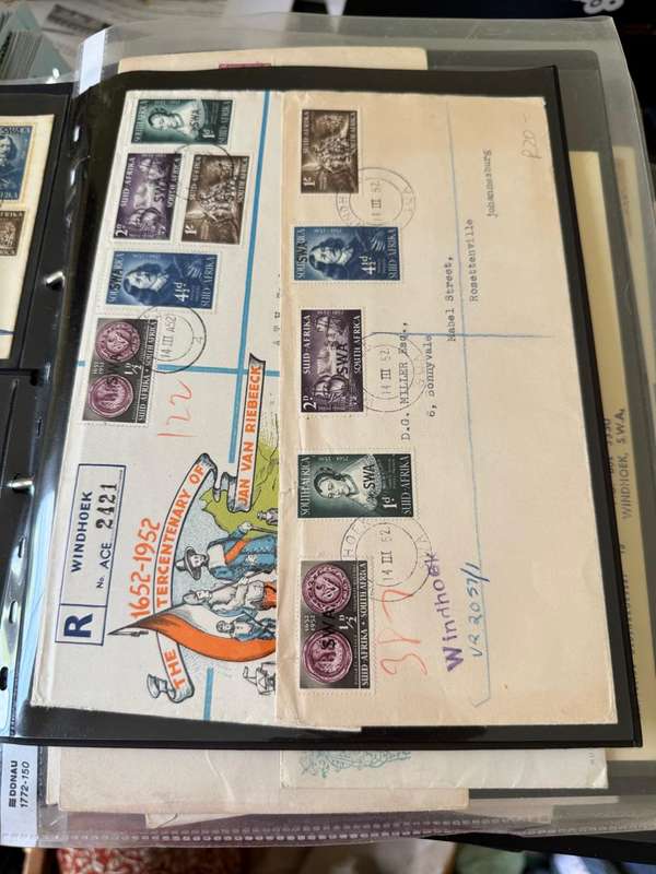 SOUTH WEST AFRICA FIRST DAY COVERS AND POSTCARDS