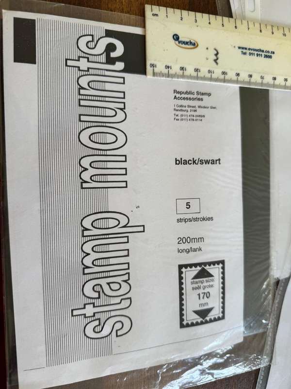 Stamp Mounts BlackFilm Printz 5 IN PACK