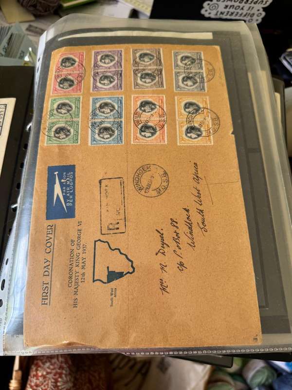 SOUTH WEST AFRICA FIRST DAY COVERS AND POSTCARDS