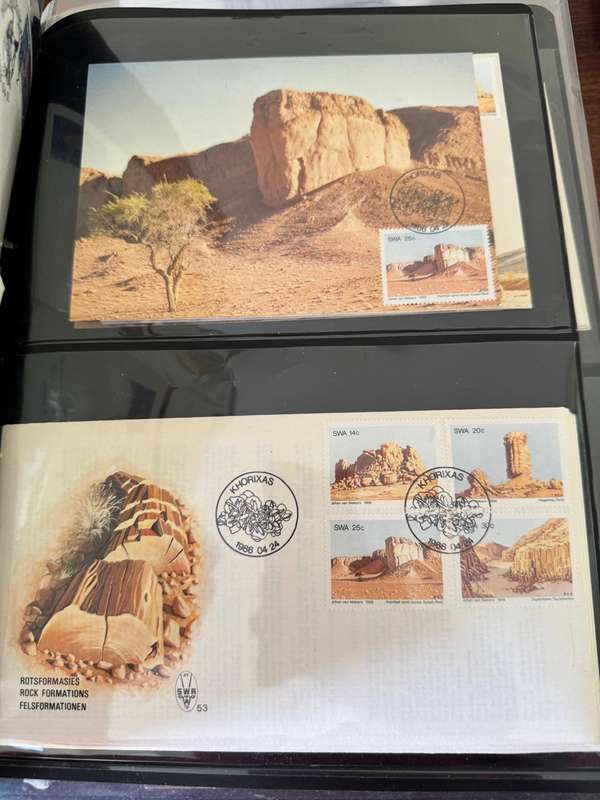 SOUTH WEST AFRICA FIRST DAY COVERS AND POSTCARDS