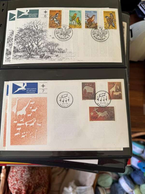 SOUTH WEST AFRICA FIRST DAY COVERS AND POSTCARDS
