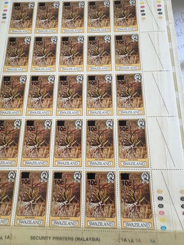 Britain and Swaziland stamps